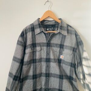 Carhartt Black and Gray Checkered Shirt